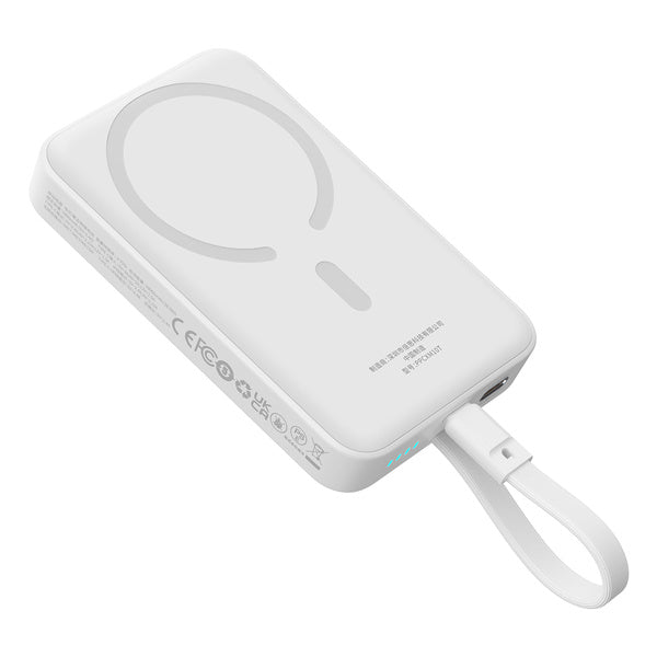 Baseus Magnetic Mini | Power Bank 10000mAh 30W USB-C med trådløs lading MagSafe med Type-C-kabel