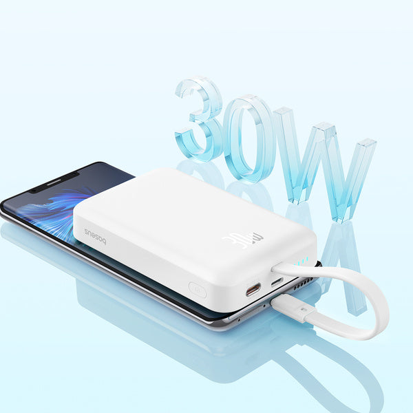 Baseus Magnetic Mini | Power Bank 10000mAh 30W USB-C med trådløs lading MagSafe med Type-C-kabel