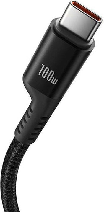 Baseus Fish eye Fast Charging Cable 100W | Elastisk forsterket fjær USB-C Type-C-kabel 1m