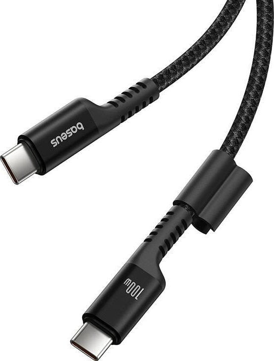 Baseus Fish eye Fast Charging Cable 100W | Elastisk forsterket fjær USB-C Type-C-kabel 1m