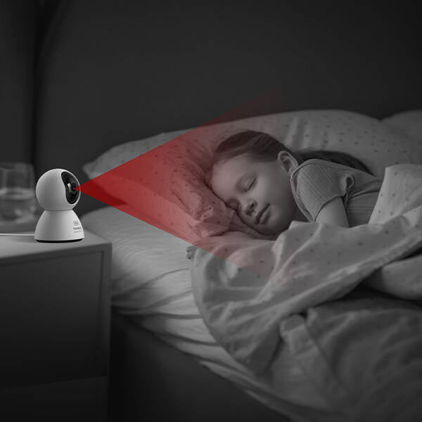 Baseus Security P1 – Smart innendørs IP WiFi-kamera med 3K-oppløsning med bevegelses- og gråtdeteksjon